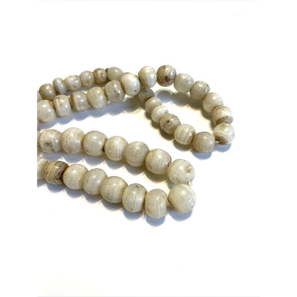 Beige African Trade Beads 50pcs Glass Rustic Ethnic - Picture 2 of 6